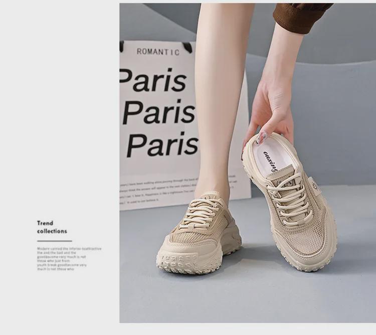 Dam Casual Mesh Slip-On Sandaler, Sommar Utomhus Sportskor Q070 (2025-modellen)