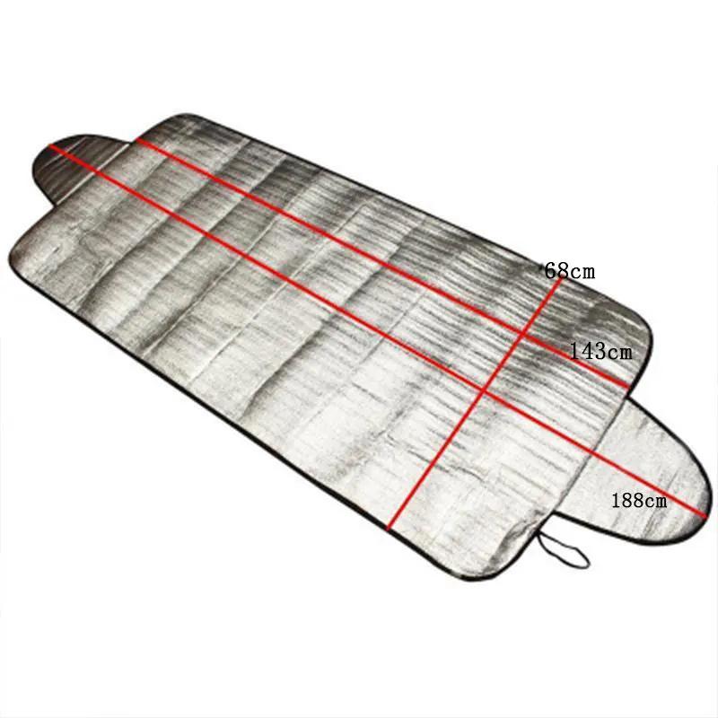 Window Windshield Sun Shade Portable Durable Car Snow Cover Aluminum Foil and Sponge Car Snow Ice Protector Front Rear Visor