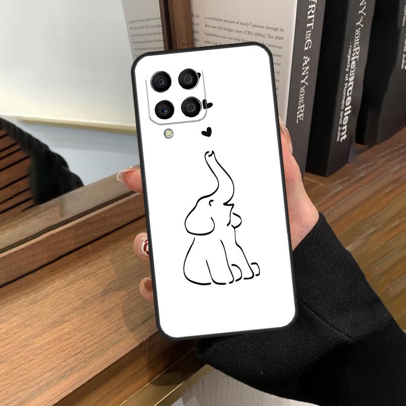 Cute Elephant Case For Samsung Galaxy M31 M21 M11 M20 M23 M54 M14 M34 M13 M52 M32 M12 M16 M36 M56 M15 M55