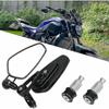 Motorcycle Handlebar Mirrors Motorbike Mirrors Compatible Xj6 Mt01 Mt03 Mt07 Mt09 (black) Yaying Shop-hao