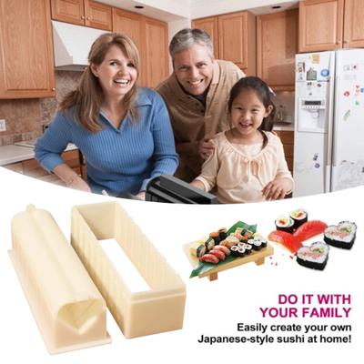 1 Set Sushi Mold Durable Convenient Sushi Making Tool Versatile DIY Sushi Mold Kits for Home Kitchen