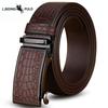 Belt Men's Business Toothless Automatic Belt Men's Crocodile Pattern Durable Leather High-end Trousers Genuine
