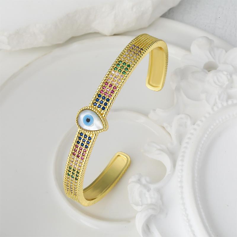 Water Drop Devil's Eye Open Bracelet Fashion Open Retro Bracelet