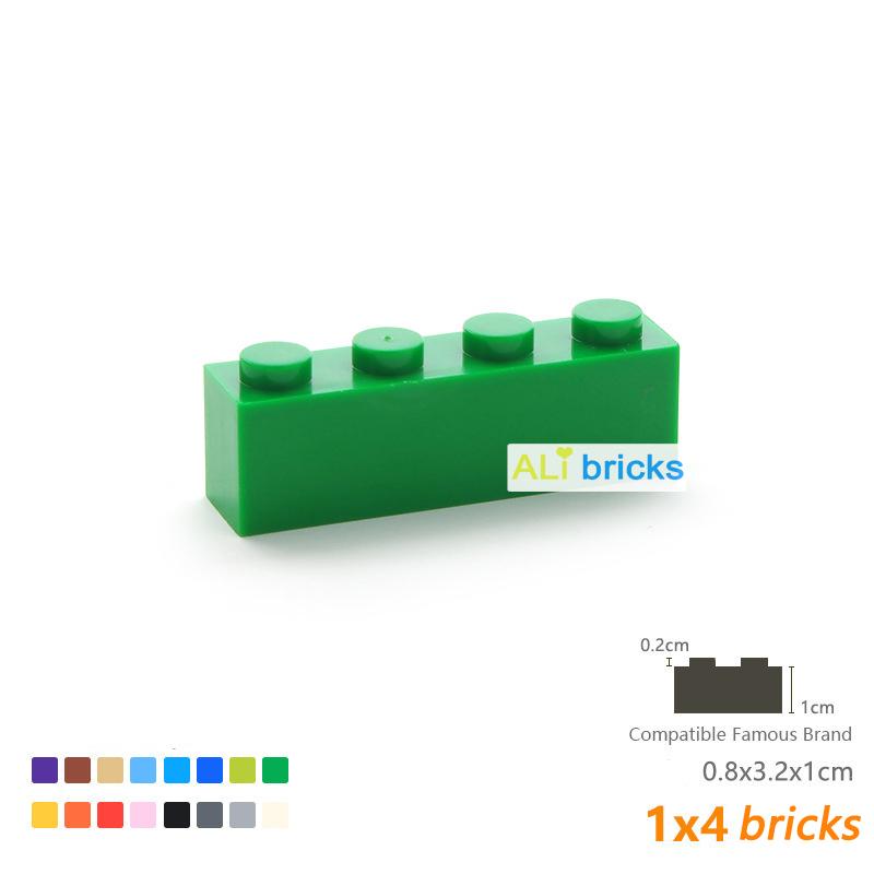 24pcs/lot Bulk Blocks Building Bricks Thick 1X4 Educational Assemblage Construction Toys for Children Size Compatible With 3010