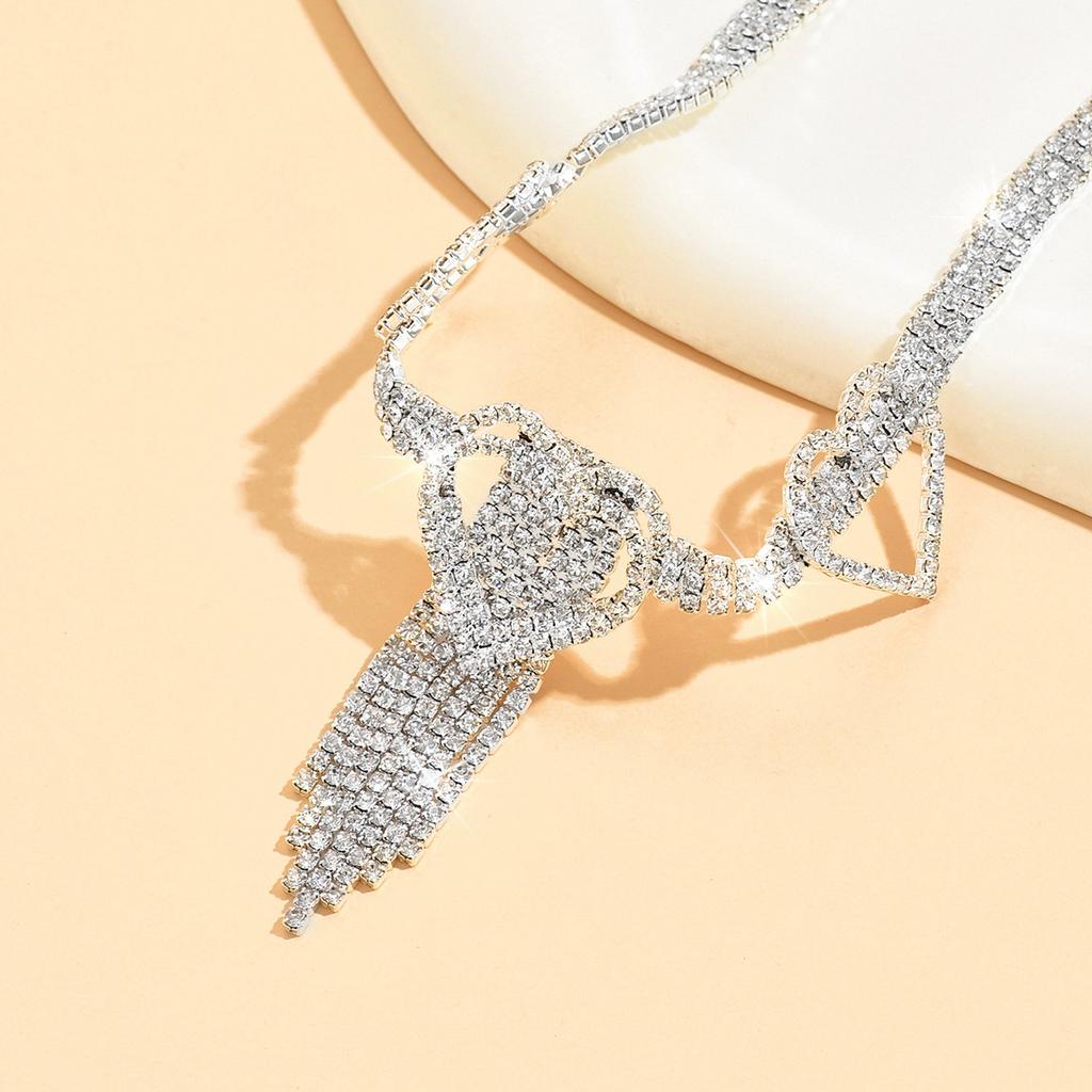 Sexy Accessories Inlaid with Rhinestones Full of Diamonds Love Fringed Anklets Women's