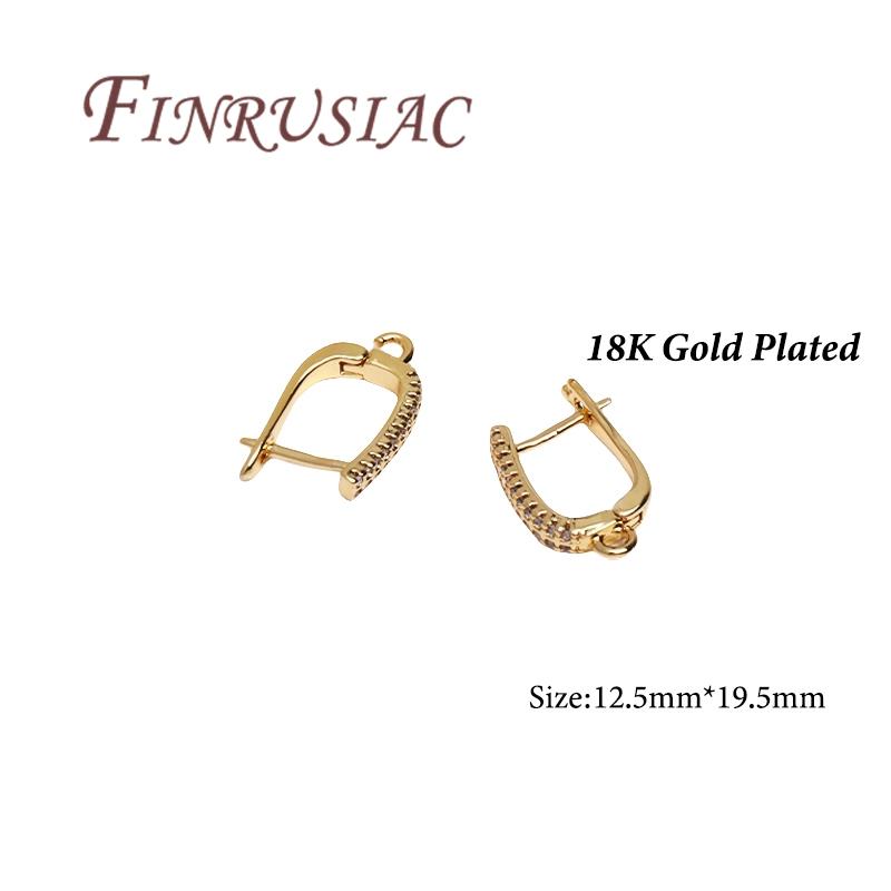 1 Pair/lot 18K Gold Plated French Earring Hooks Earwires Earrings Clasp,DIY Earrings Making Accessories