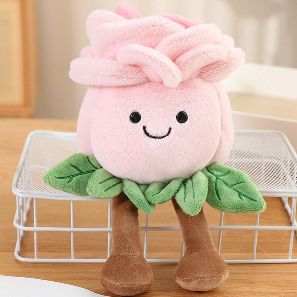 Simulated  Tree Potted Doll Dracaena Sanderiana Doll Plush Toy Creative  Green Plant Ornaments,1pc
