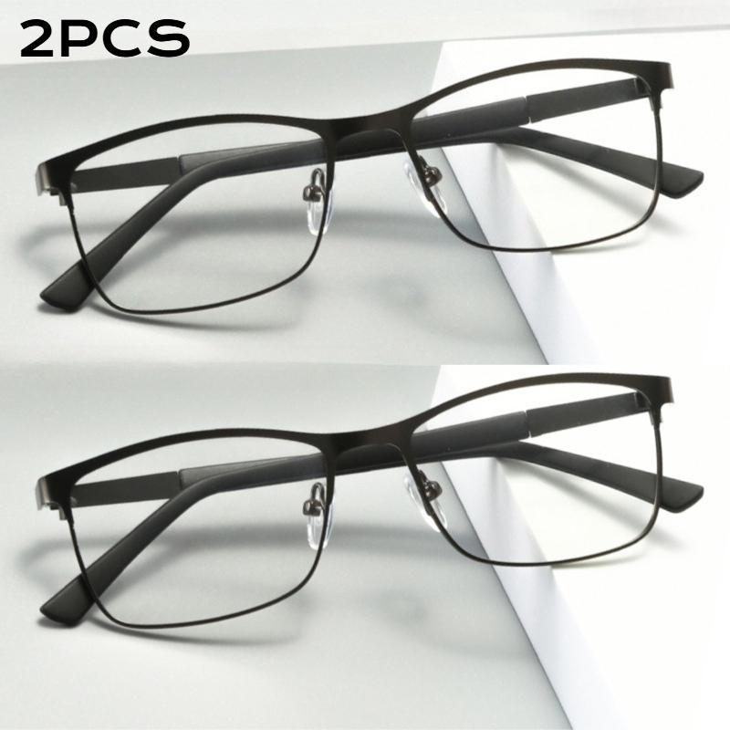 

New Trend Reading Glasses Men Women High Quality Metal Half Frame Business Office Prescription Diopters +1.00 +1.50 +2.00 +2.50 +250