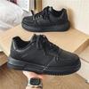 Zapatos de Chef Antideslizantes Impermeables de Cuero Negro para Hombre para Verano, Cocina y Uso Casual