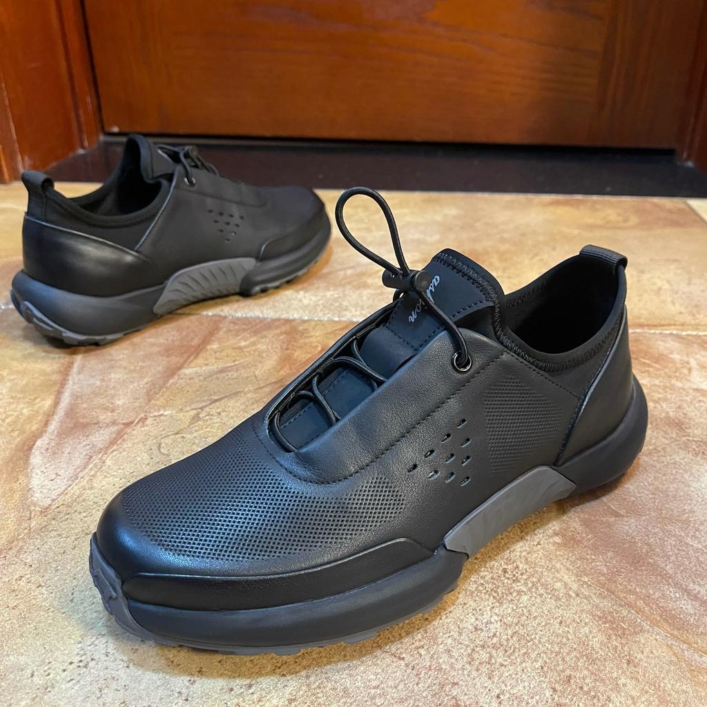 Men's Casual Shoes Genuine Leather Cow Leather Comfortable Breathable Slip-On Loafers Classic Slip On Sneakers