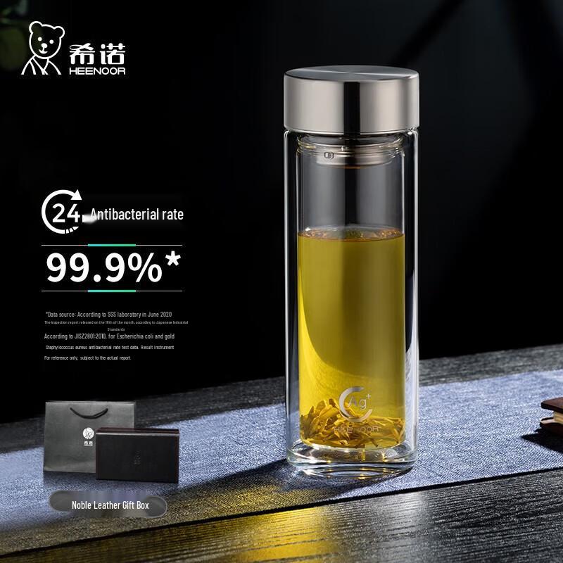Zhishi Double-layer Antibacterial Glass Cup