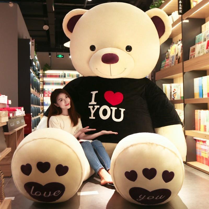 Large Size Teddy Bear Plush Toy Lovely Giant Bear Huge Stuffed Soft Dolls Kids Toy Birthday Gift for Girlfriend