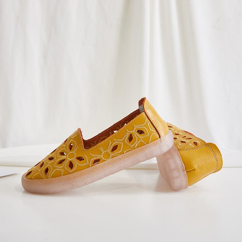 Summer Women Moccasins Leather Shoes Driving Comfort Flats Casual Nurse Penny Loafers Walking Minimalist Maternity Shoes for Girl