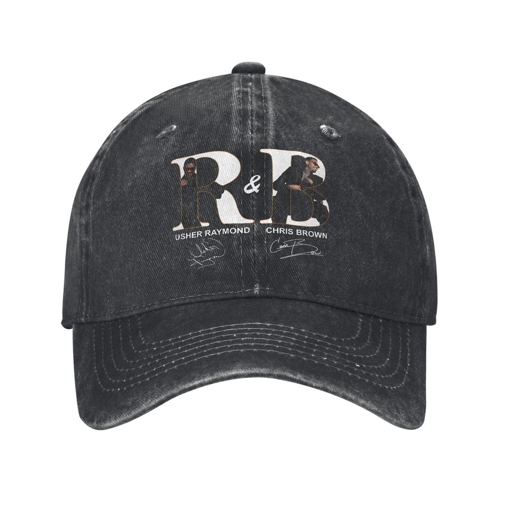 Berretti da Baseball e Outfit per Tour RB di Chris Brown Usher per Unisex Cappello Trucker Regolabile