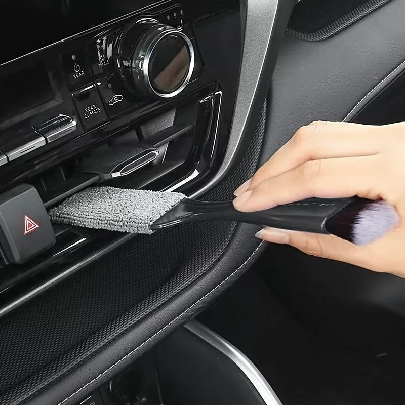 1Pc Multifunctional Auto Interior Cleaning Brush Soft Bristle Dust Remover For Car Air Conditioner Vent Cleaning