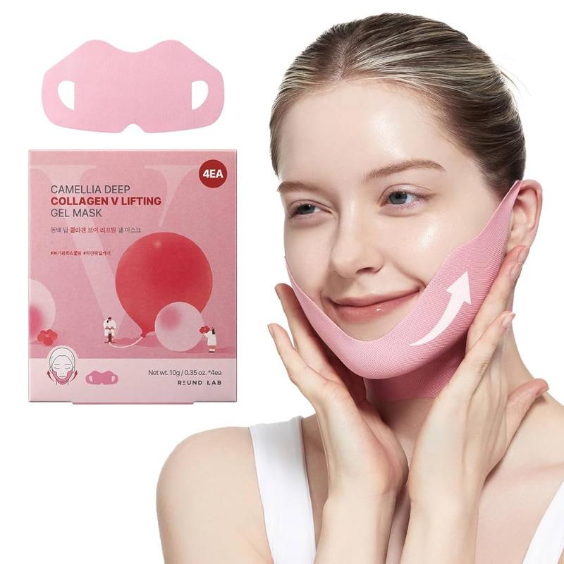 ROUND LAB Camellia Deep Collagen V Lifting Gel Mask 4ea
