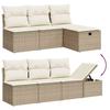 VidaXL Garden Lounge Set with Cushions 8 Pcs, Patio Sofas, Patio Furniture Set, Outdoor Furniture, Beige 3276152