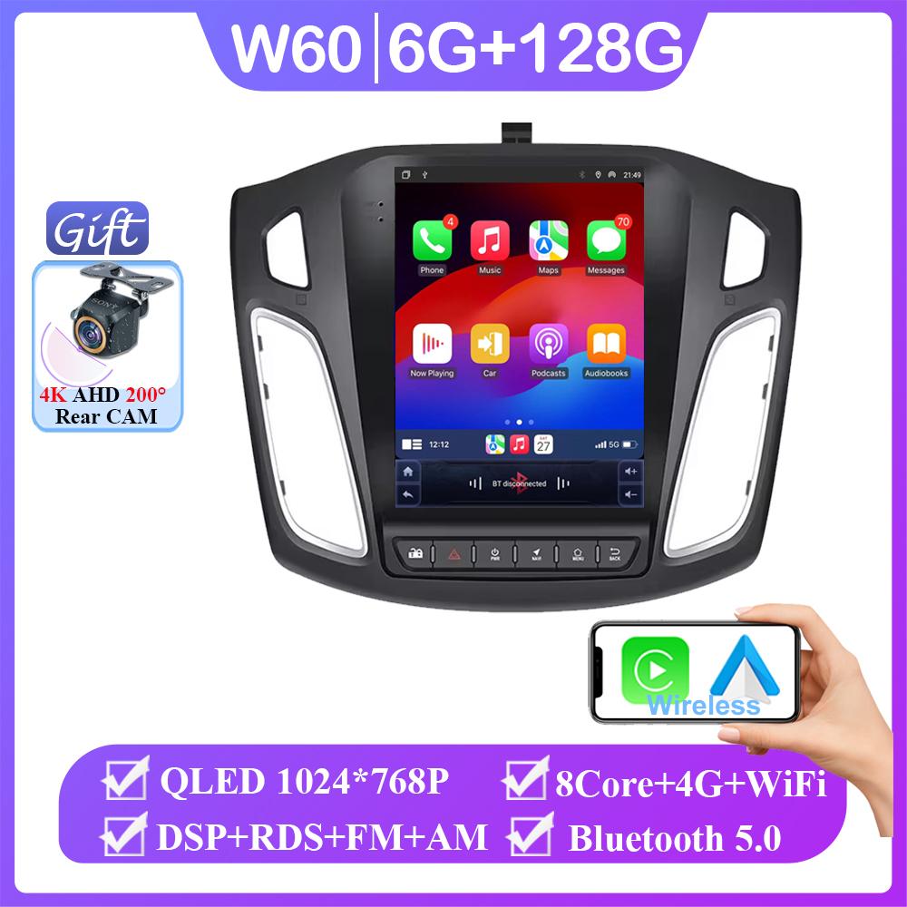 9.7 Inch screen For Ford Focus 3 Mk 3 2011-2019 Car DVD AutoRadio Carplay 4G Multimedia Player WIFIGPS Navigation NP No 2din DVD