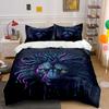 Colorful Lion Face. Bedding Sets Duvet Cover Sets Duvet Covers Pillowcases(1*Duvet Cover 2*Pillowcases Without Duvet Insert)