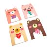 4Pcs Mini Cute 3D Animal Shape Notebooks Daily Thick Writing Paper Notebooks Cartoon Memo Notebook for School Office