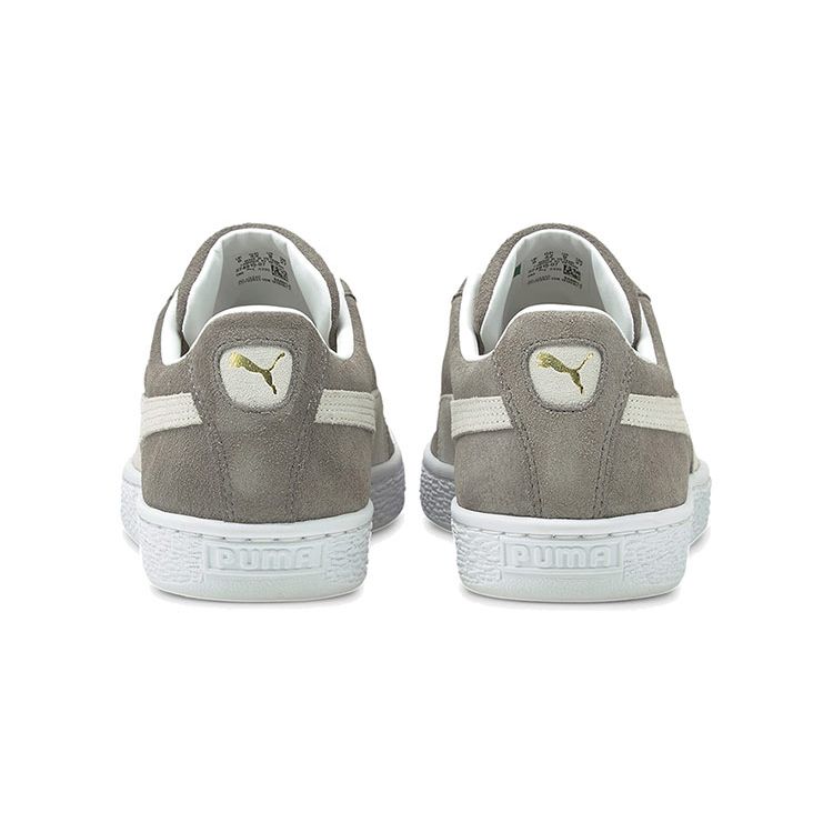 Puma Suede Classic XXI Unisex Grey Khaki White Low Top Sneakers Wear Resistant Lightweight 374915-07