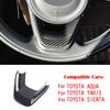 For Toyota Yaris Cross Aqua Sienta    Interior Accessories ABS caronfiber black Steering Wheel U shaped Cover trim