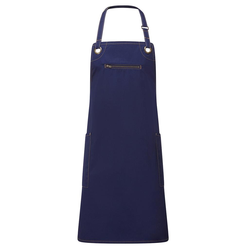 Premier Unisex-Erwachsene Barley Nachhaltige Vollschürze mit Kontrastnähten