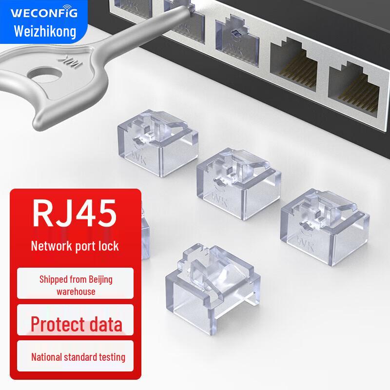 WECONFIG Network Port Locks and Dust Plugs