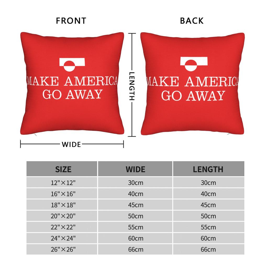 MAGA Greenland Bear Square Pillow Cases Cushion Covers Creative Zipper Decor Throw Pillow Case Cover for Car 40x40cm