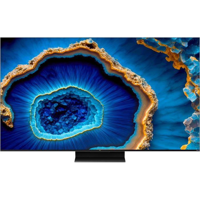 TV QLED TCL 65C805 - 165 cm 4K UHD - Google TV - Wi-Fi - Aluminium brossé