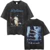 Wypierana Vintage Deftones Diamond Eyes Grafika z Okładki Albumu Koszulka Męska Damska Retro Rock Pop Muzyka Koszulki Męskie Oversize Krótki Rękaw