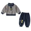Boys' Polo Sweatshirt & Harem Pants Set