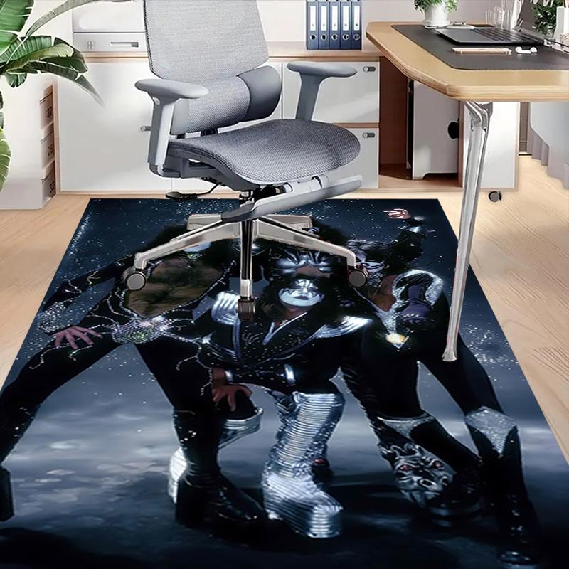Iconic Rock Band Style Carpet For Playroom Bedroom Living Room Sofa Home Decor Kids Game Area Rug Nonslip Floor Mat