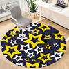 1pc Stars Night Office Round Area Rug, Indoor Mat Suitable For Office, Under Office Chairs Bedroom Living Room Home Decor, Room Deco