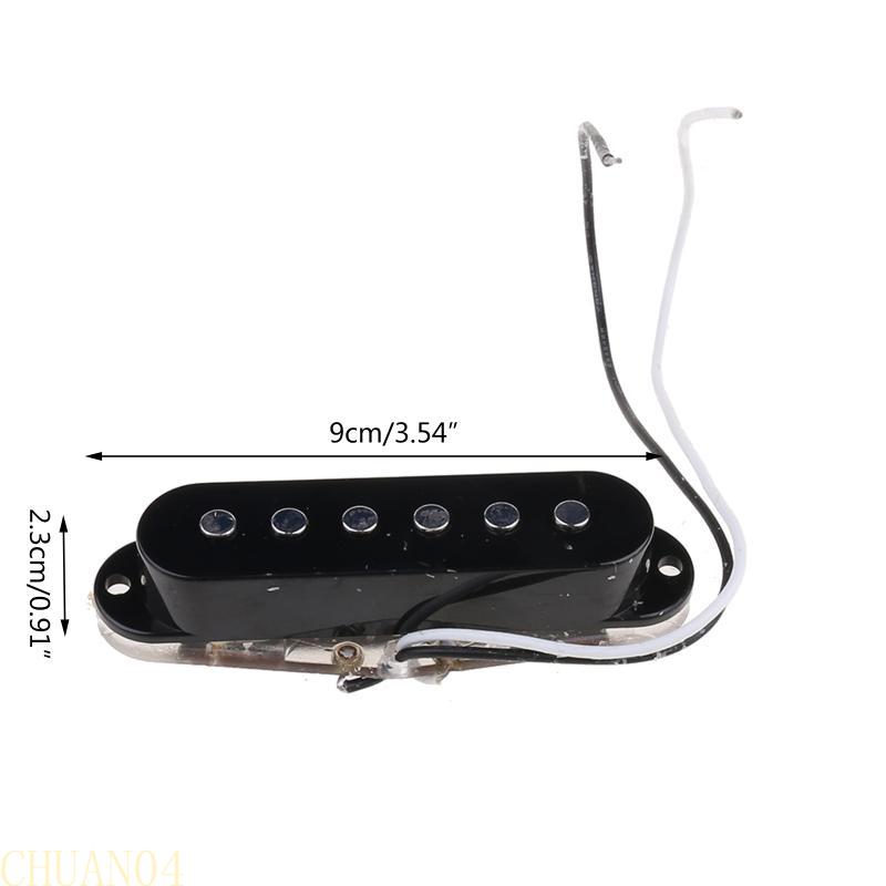 A1A2 6 Strings Electric Guitar Pickups Single Coil Bass Black
