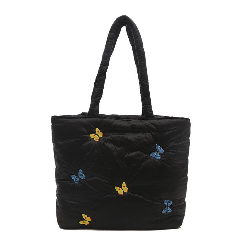 

Down bag, new winter women s bag, advanced sense of foreign style, college students in class, leisure commuting handbag чорний