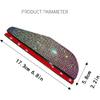 Car Rear View Mirror Rain Eyebrows, 2PCS Bling Crystal Rear View Mirror Rain Visor Shade Blocker Cover Car Side Mirror Accessories (Silver)