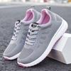 Sneakers For Women Fashion Breathable  New Comfortable Soft Sneakers Women Mesh Fabric Lace Up Woman Shoes Female Footwear