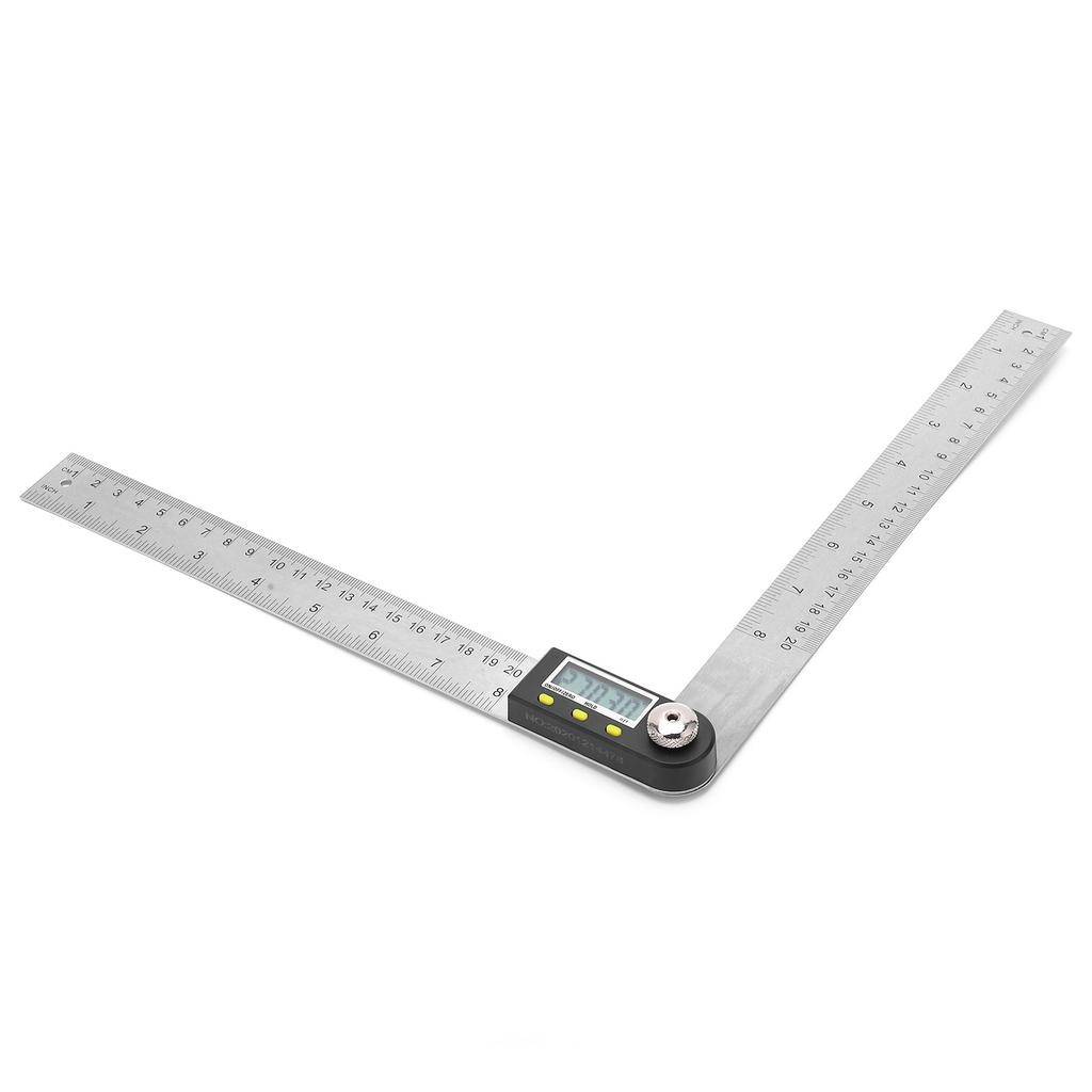 0‑200mm 2‑in‑1 Winkelmesser 0‑360 Grad Edelstahl Digitaler Winkelmesser mit LCD-Anzeige