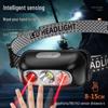 Ultra Bright Headlamp: Lightweight, High-Power LED, Long Battery Life, Rechargeable, Induction Switch, for Head-Mounted Fishing