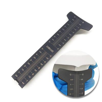 1 Piece Titanium Coated Dental Papilla Gauge Papillameter  Dental Lab Tools Stainless Steel Measuring Lip Ruler