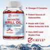 High-content Antarctic Krill Oil Extract Soft Capsules, Gluten-free, Suitable for Both Men and Women, 120 Capsules.