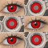 COD EYESHARE RAVEN BLACK Cosplay Contact Lenses Blood-red Halloween Eye Makeup Lens White/Black Crazy Cosplay Softlens