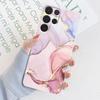 For Samsung S22 Ultra Case S22 Plus Watercolor Marble Transparent Case For Samsung GalaxyS22 Ultra S22Plus Cover Silicone Bumper