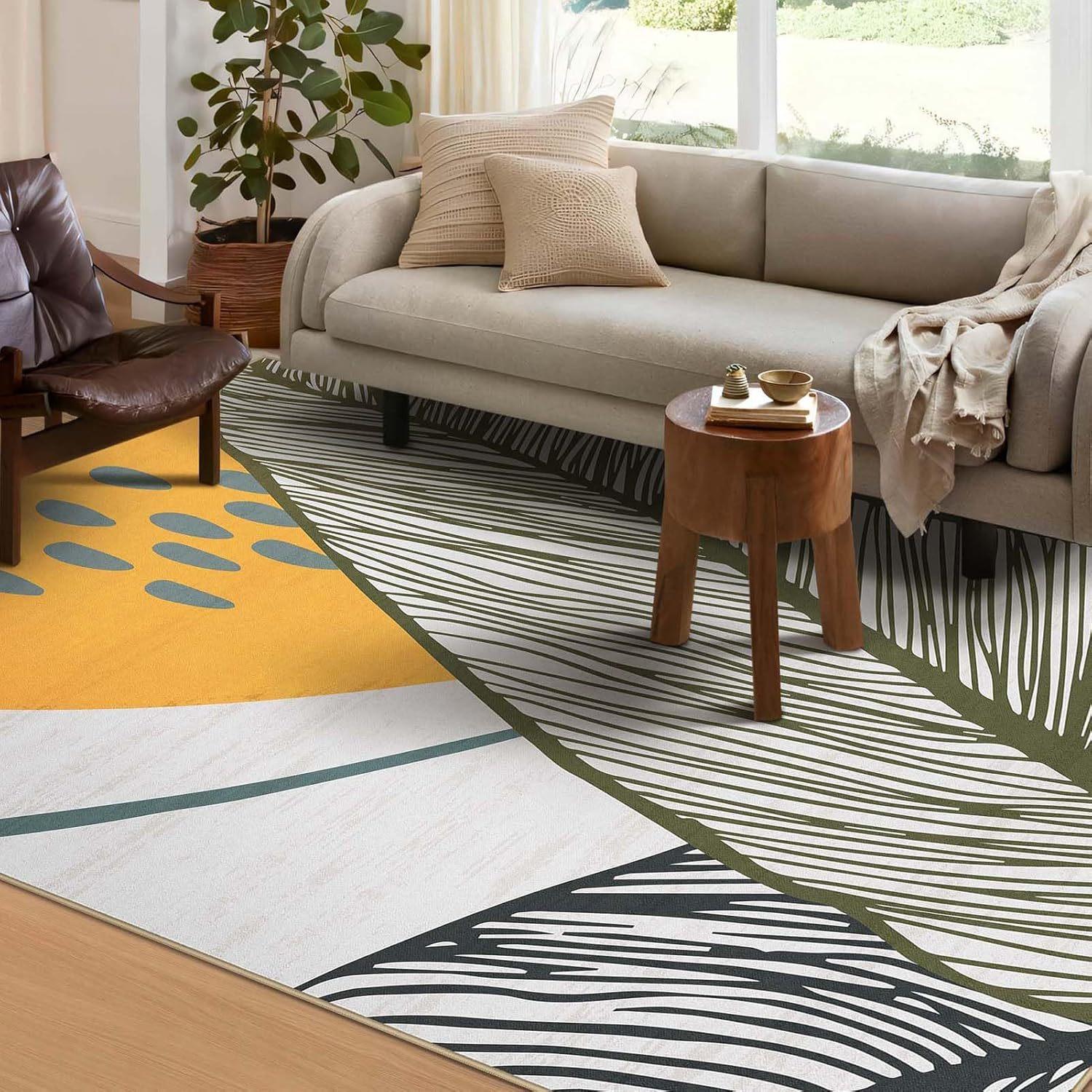 

Moroccan Bedroom Carpet Anti Slip and Dirt Resistant Bedside Carpet Living Room Coffee Table Sofa Carpet 80 * 120cm