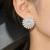 Xiaomi Huitan Floral Design Stud Earrings for Women Wedding Party Charming Accessories Full Sparkling Cubic Zirconia Trendy Jewelry
