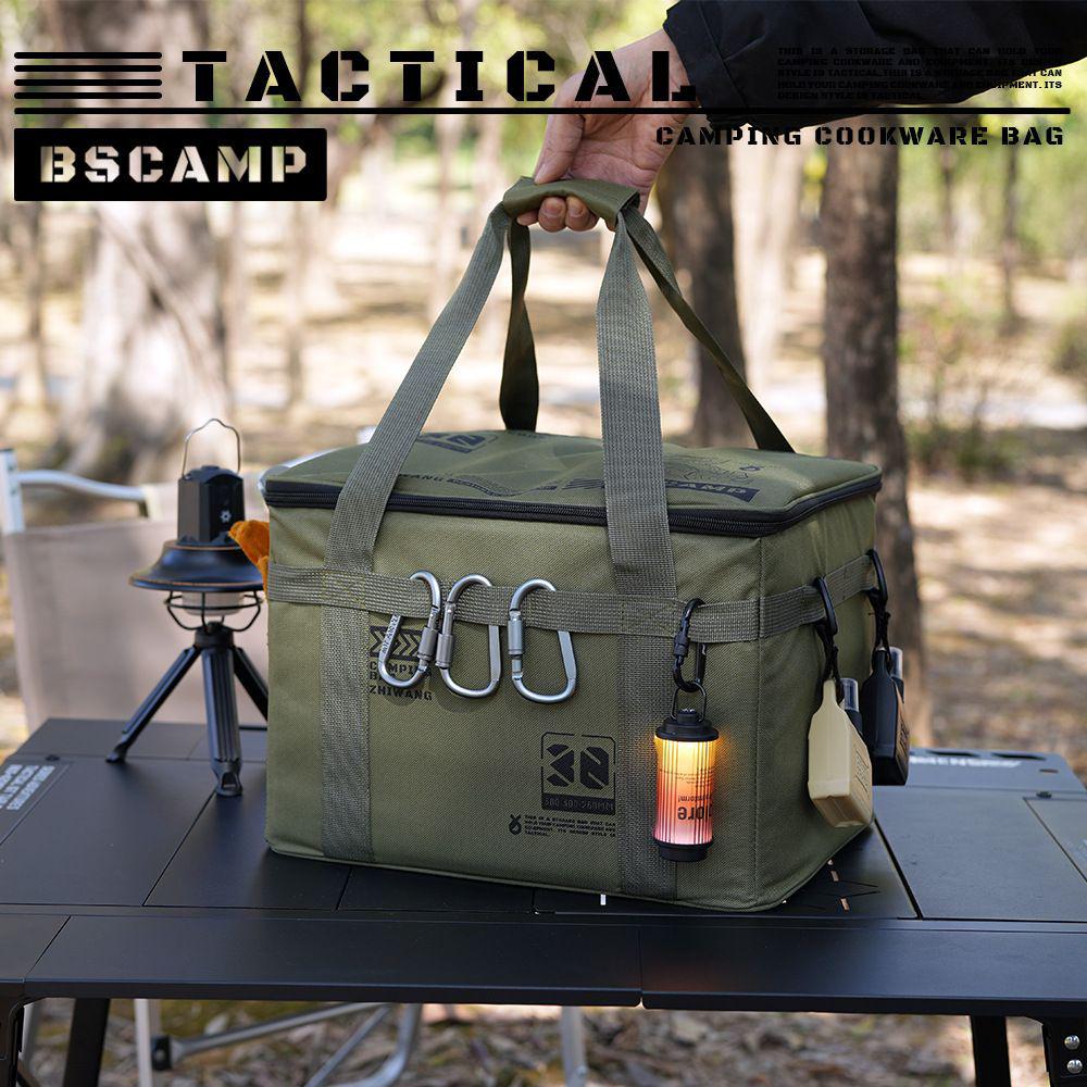 30L Outdoor Storage Bag for Cookware and Gas Cans - Anti-Collision Camping Picnic Bag