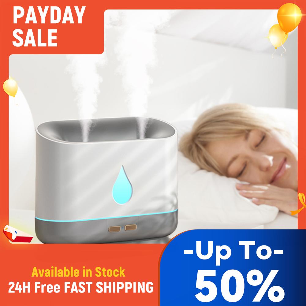 

Air Defuser Humidifier Large Capacity Mute Gift Humidifier Double-nozzle Seven-color Portable Ultrasonic for Bedroom Living Room China Mainland