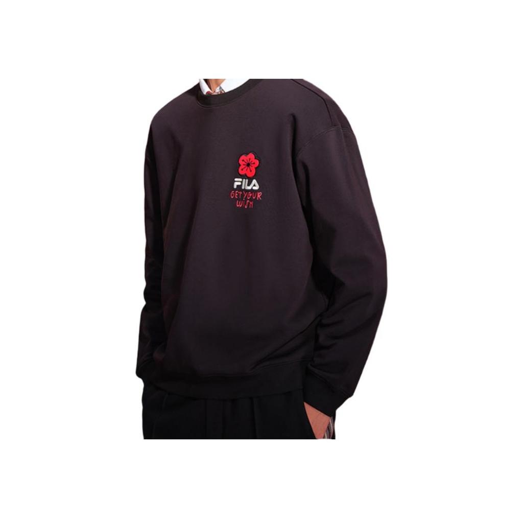 New FILA Sweatshirt Men's Jet Black F51M519201FBK