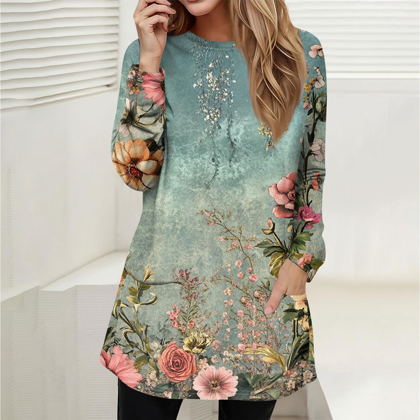 

Женская толстовка, пуловер, спортивная одежда, карман, принт, повседневный топ с круглым вырезом и длинными рукавами L